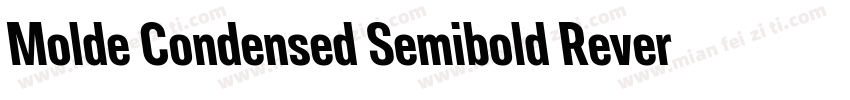 Molde Condensed Semibold Reverse字体转换